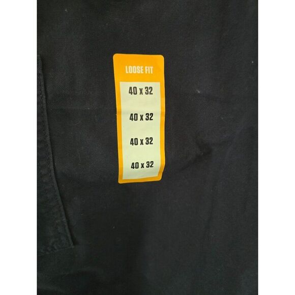 Carhartt Mens Loose Fit Canvas Utility Work Pants Navy 40x32 - Picture 7 of 9